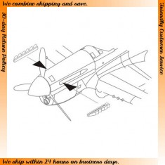 1/72 Curtiss P-40E Exhausts for Academy/Airfix/Hasegawa/HobbyBoss kit