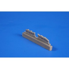 1/72 Hawker Hurricane Mk.I Exhausts/Triple Ejector (Nozzle Type) for Airfix kit