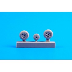 1/72 Fouga Magister Wheels for Special Hobby/Airfix/Heller/Valom kit