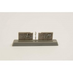 1/72 P-40 Cockpit Sidewalls and Control Column for Special Hobby kit