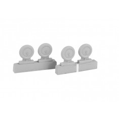 1/72 Bf 109G-6 Wheel set (smooth and ribbed tyres) for Tamiya kits