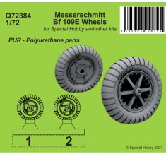 1/72 Messerschmitt Bf 109E Wheels for Special Hobby kits