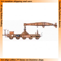 1/35 German Railway Carrier for Karl Morser (Gauge 1435mm) - Resin kit