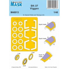 1/48 SK-37 Viggen Masking for Special Hobby/Tarangus kits