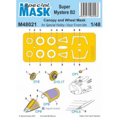 1/48 Modern Super Mystere SMB-2 Mask for Special Hobby/Azur Frrom kits