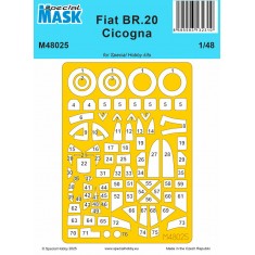 1/48 WWII Italian Fiat BR.20 Cicogna Mask for Special Hobby kits