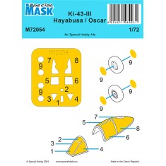 1/72 Nakajima Ki-43-III Hayabusa Mask for Special Hobby kits
