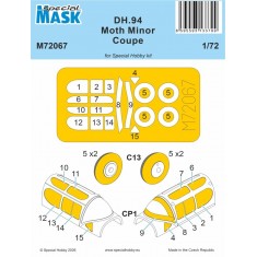 1/72 DH.94 Moth Minor Coupe MASK for Special Hobby kits