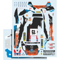 1/24 Ford Fiesta RS WRC No.15 Ostberg Rally Sweden 2012 Decals