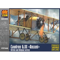 1/32 Caudron G.III Anzani, British and Belgian service