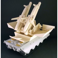 1/35 Anti-aircraft Missiles Rheintochter R-III w/Launch Base auf E-100 Conversion set for Trumpeter kit #00384