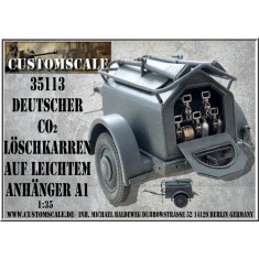 1/35 German Co2 Fire Truck on Light Trailer A1