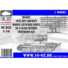 1/16 German 10cm Anti Aircraft Missile Launcher Taifun on E-50/Panther Conversion Set