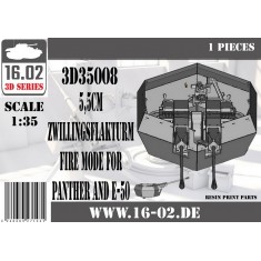 1/35 Panther and E-50 5.5cm Zwillingsflakturm Fire Mode