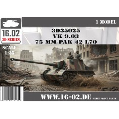 TANKさん専用 1/35 VK 9.03 with 75mm PaK 42 L/70 16.02 3D35025