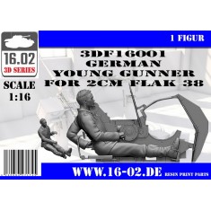 1/16 German Young Gunner for 2cm Flak 38 (1 figure)