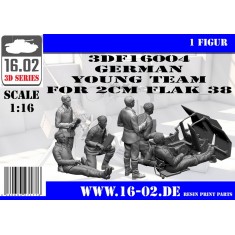 1/16 German Young Team for 2cm Flak 38 (3 figures)