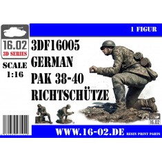 1/16 German Pak38- 40 Richtschutze