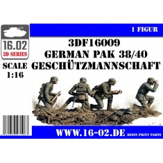 1/16 German Pak 38/40 Geschutzmannschaft (4 figures)