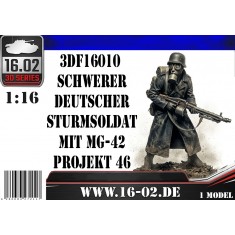 1/16 German Heavy Assault Soldier with MG 42 - Projekt 46