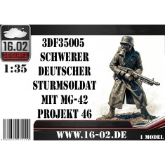 1/35 German Heavy Assault Soldier with MG 42