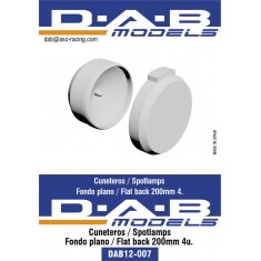 1/12 Flat Back 200mm Spotlamps