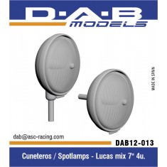 1/12 Lucas Mix 7in Spotlamps (8pcs)