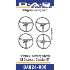 1/24 Classic GT Steering Wheels (4pcs)