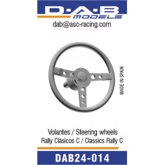 1/24 Classic Rally Steering Wheel C (3pcs)
