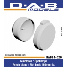 1/24 Flat Back 180mm Spotlamps (4pcs)