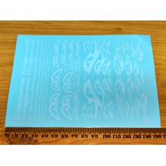 Decal for Various Scale Model Cars (Counter-Strike, white)