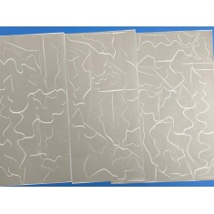 1/32 F-16 Blizzard Aggressor Camo Masks (defect: scratched) for Tamiya