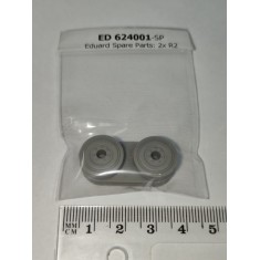 Spare Parts (2x R2) for Eduard #624001 1/24 Airfix Hawker Typhoon Mk.Ib Wheels