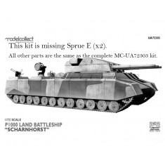 Spare Parts for 1/72 WWII German P.1000 Ratte Scharnhorst 1945