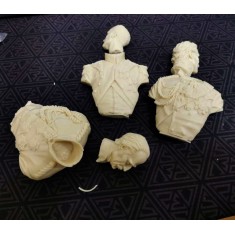 1/9 200mm V-bust Waterloo - 3 Busts: Napoleon, Wellington, Blucher (1 bust neckline cracked)