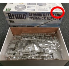 1/72 German "Bruno" Battleship Bismarck Turret B (Box Damaged)