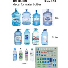 1/35 20L, 5L and 2L Water Bottle Labels (Decals)