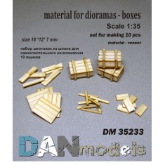 1/35 Boxes Veneers Material Set Vol.1 (for making 10pcs, 18x12x7mm)