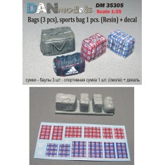 1/35 Woven Bags & Sports Bag (4pcs,resin & decals)