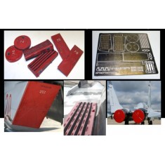 1/48 Mikoyan MiG-29 Exhaust & Air Intake Covers and Decals for Academy