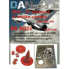 1/48 Mikoyan-Gurevich MiG-21 Exhaust & Intake Covers & Decals for Academy