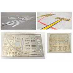 1/48 Airport Concrete Cover Marks Painting Stencil
