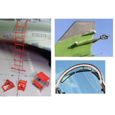 1/72 Mikoyan MiG-29 Ladder, Pads, Mirrors & Antenna