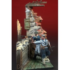 1/35 Polish Seamen in Defense of Westerplatte & Sceneries (2 figures)