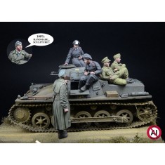 1/35 WWII German Panzer I Crew and Polish POWs, Sept 1939 for Tamiya kit (5 figures)