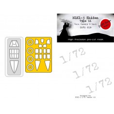 1/72 Kawanishi N1K1-j Vacu Canopy & Mask for Tamiya kits