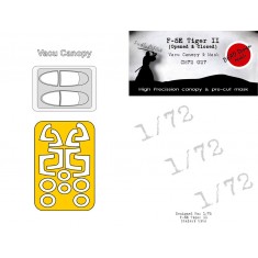 1/72 Northrop F-5 Vacu Canopy & Mask for Italeri/ESCI kits