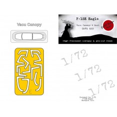 1/72 F-15E Eagle Vacu Canopy and Mask  for Hasegawa kits