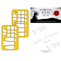 1/24 Bf 109G-5/6 In & Out Masking for Airfix kits
