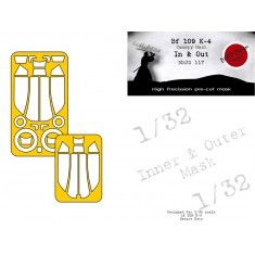 1/32 Messerschmitt Bf 109K-4 Masks (In and Out) for Kotare kits